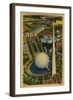 Trylon and Perisphere, New York World's Fair-null-Framed Art Print