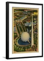 Trylon and Perisphere, New York World's Fair-null-Framed Art Print