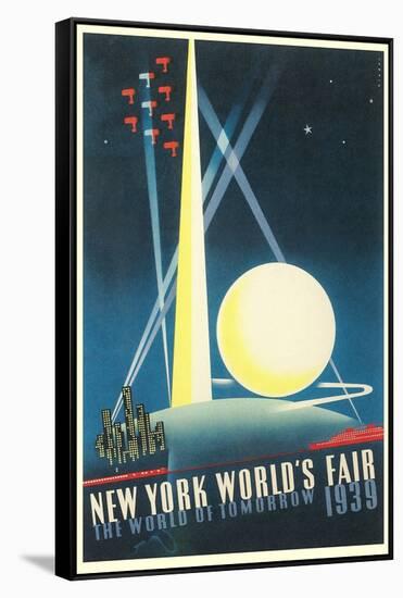 Trylon and Perisphere, World's Fair-null-Framed Stretched Canvas