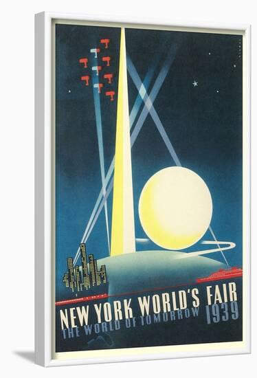 Trylon and Perisphere, World's Fair-null-Framed Art Print