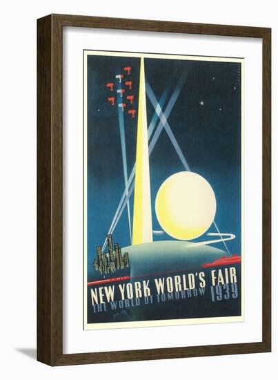 Trylon and Perisphere, World's Fair-null-Framed Art Print