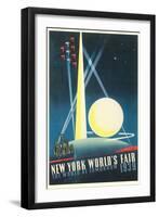Trylon and Perisphere, World's Fair-null-Framed Art Print