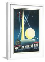 Trylon and Perisphere, World's Fair-null-Framed Art Print