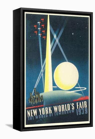 Trylon and Perisphere, World's Fair-null-Framed Stretched Canvas