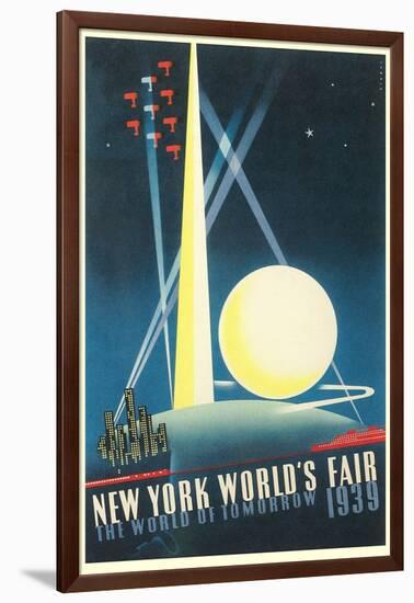 Trylon and Perisphere, World's Fair-null-Framed Art Print