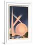 Trylon and Perisphere, Worlds Fair-null-Framed Art Print