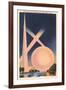 Trylon and Perisphere, Worlds Fair-null-Framed Art Print