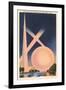 Trylon and Perisphere, Worlds Fair-null-Framed Art Print