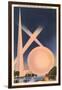 Trylon and Perisphere, Worlds Fair-null-Framed Art Print