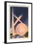 Trylon and Perisphere, Worlds Fair-null-Framed Art Print