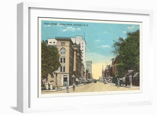 Tryon Street, Charlotte, North Carolina-null-Framed Art Print