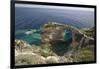 Trypitos Arch on west coast, Paxos, Ionian Islands, Greek Islands, Greece, Europe-Stuart Black-Framed Photographic Print