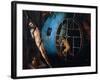 Tryptic of the Last Judgement, Central Panel. A Man Pierced with an Arrow and Another Prisoner of A-Hieronymus Bosch-Framed Giclee Print