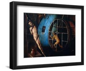 Tryptic of the Last Judgement, Central Panel. A Man Pierced with an Arrow and Another Prisoner of A-Hieronymus Bosch-Framed Giclee Print