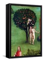 Tryptic of the Last Judgement, Left Panel. Adam and Eve in Paradise, Detail (Painting on Wood, C.15-Hieronymus Bosch-Framed Stretched Canvas
