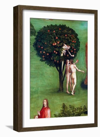 Tryptic of the Last Judgement, Left Panel. Adam and Eve in Paradise, Detail (Painting on Wood, C.15-Hieronymus Bosch-Framed Giclee Print