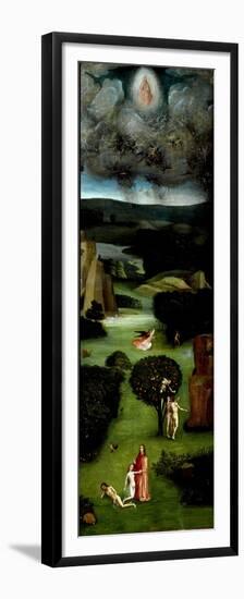 Tryptic of the Last Judgement: Left Panel Representing Adam and Eve in Paradise (The Creation of Ev-Hieronymus Bosch-Framed Premium Giclee Print