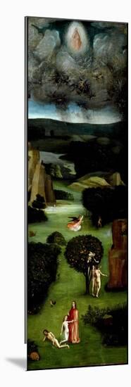Tryptic of the Last Judgement: Left Panel Representing Adam and Eve in Paradise (The Creation of Ev-Hieronymus Bosch-Mounted Premium Giclee Print