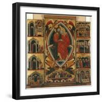 Tryptic of the Virgin (See also 279477 and 279478) (Oil on Panel)-Maestro di Cesi-Framed Giclee Print