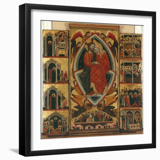 Tryptic of the Virgin (See also 279477 and 279478) (Oil on Panel)-Maestro di Cesi-Framed Giclee Print