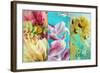 Tryptich from Dahlias Lili Petals and Orchid in Water-Alaya Gadeh-Framed Photographic Print