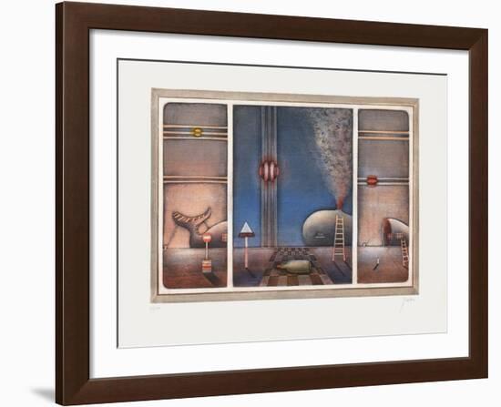 Tryptique-Moshe Malka-Framed Limited Edition