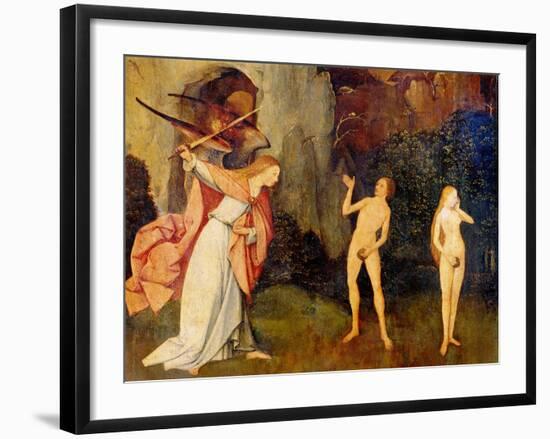 Tryptych of Hay, The Original Sin-Hieronymus Bosch-Framed Art Print