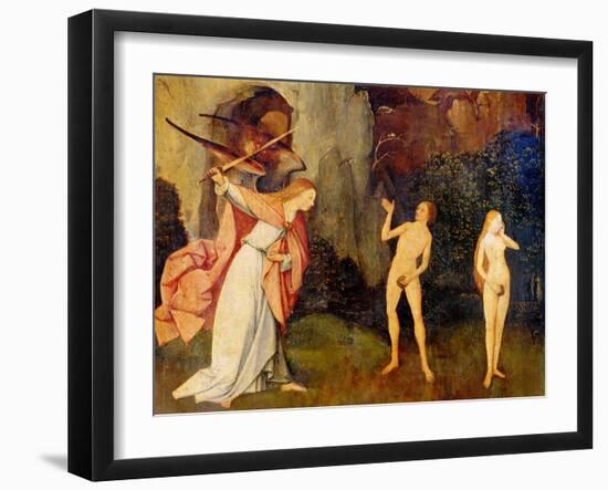 Tryptych of Hay, The Original Sin-Hieronymus Bosch-Framed Art Print