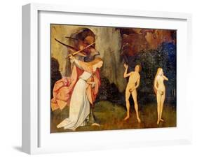 Tryptych of Hay, The Original Sin-Hieronymus Bosch-Framed Art Print