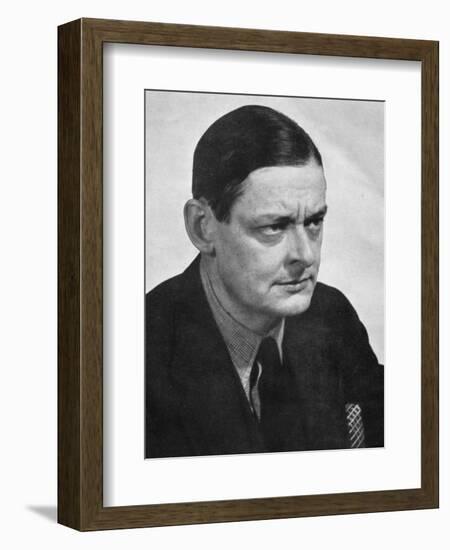 TS Eliot, American-born British poet dramatist and critic, c1950s.Artist: Man Ray-Man Ray-Framed Photographic Print