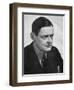 TS Eliot, American-born British poet dramatist and critic, c1950s.Artist: Man Ray-Man Ray-Framed Photographic Print