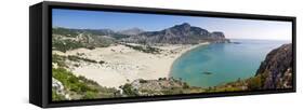 Tsampika Beach, Rhodes, Greece-Doug Pearson-Framed Stretched Canvas