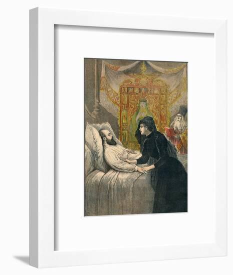 Tsar Alexander Deathbed-Henri Meyer-Framed Art Print