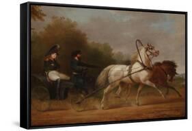 Tsar Alexander I Driving a Droschki-Alexander Ivanovich Sauerweid-Framed Stretched Canvas