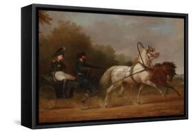 Tsar Alexander I Driving a Droschki-Alexander Ivanovich Sauerweid-Framed Stretched Canvas