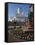Tsar Alexander Ii Memorial and Lutheran Cathedral, Senate Square, Helsinki, Finland, Scandinavia-null-Framed Stretched Canvas