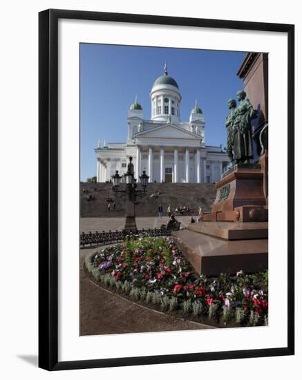 Tsar Alexander Ii Memorial and Lutheran Cathedral, Senate Square, Helsinki, Finland, Scandinavia-null-Framed Photographic Print