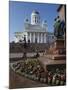 Tsar Alexander Ii Memorial and Lutheran Cathedral, Senate Square, Helsinki, Finland, Scandinavia-null-Mounted Photographic Print