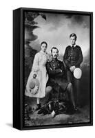 Tsar Alexander II of Russia with His Daughter Maria and Son Alexei, 1863-Ivan Fyodorovich Alexandrovsky-Framed Stretched Canvas