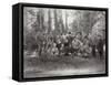 Tsar Alexander III with Family and Friends on a Hunt in the Bialowieza Forest, Russia, 1894-null-Framed Stretched Canvas
