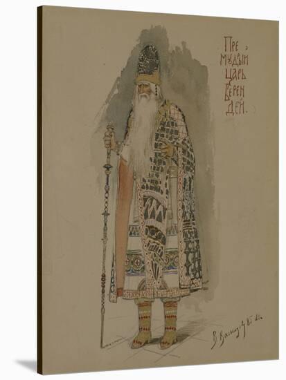 Tsar Berendey, Costume Design for the Opera Snow Maiden, 1885-Viktor Mikhaylovich Vasnetsov-Stretched Canvas