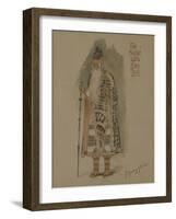 Tsar Berendey, Costume Design for the Opera Snow Maiden, 1885-Viktor Mikhaylovich Vasnetsov-Framed Giclee Print