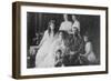 Tsar Nicholas and Alexandra Pose with Third Children before the Revolution-null-Framed Art Print