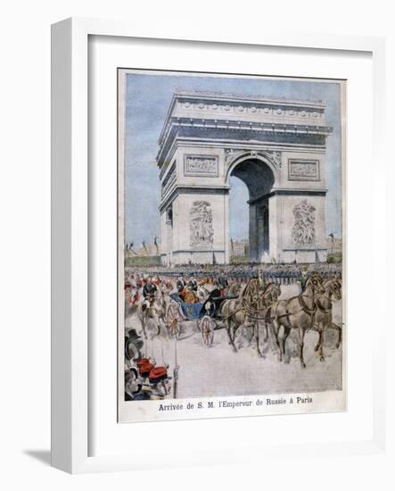 Tsar Nicholas II Arrives in Paris, 1896-Henri Meyer-Framed Giclee Print