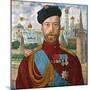 Tsar Nicholas II of Russia, 1915-Boris Mikhajlovich Kustodiev-Mounted Giclee Print