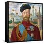 Tsar Nicholas II of Russia, 1915-Boris Mikhajlovich Kustodiev-Framed Stretched Canvas