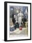 Tsar Nicholas II of Russia and Felix Faure, President of the French Republic, 1897-Oswaldo Tofani-Framed Giclee Print