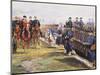 Tsar Nicholas II of Russia and French President Felix Faure Inspecting Troops in Chalon-Sur-Marne-Edouard Detaille-Mounted Giclee Print