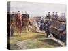 Tsar Nicholas II of Russia and French President Felix Faure Inspecting Troops in Chalon-Sur-Marne-Edouard Detaille-Stretched Canvas