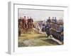 Tsar Nicholas II of Russia and French President Felix Faure Inspecting Troops in Chalon-Sur-Marne-Edouard Detaille-Framed Giclee Print